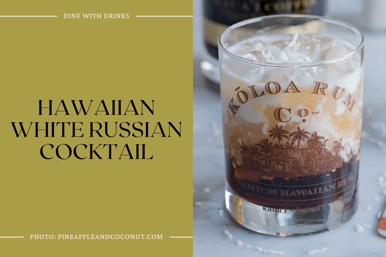 Hawaiian White Russian Cocktail