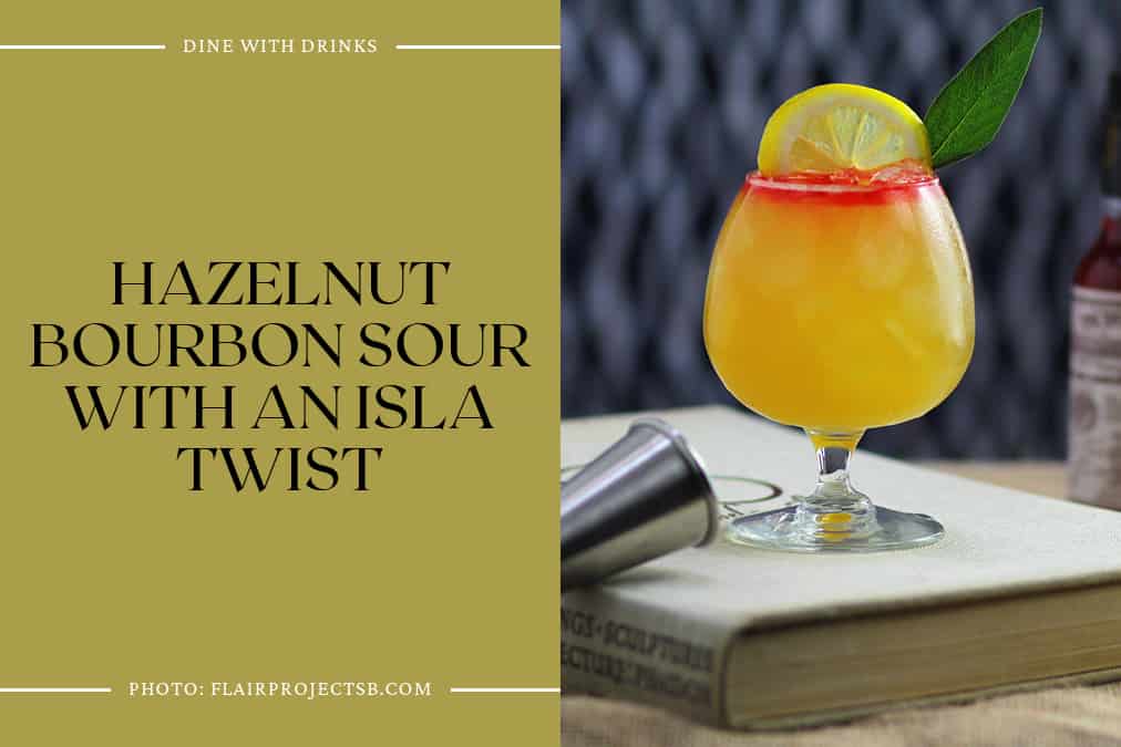 Hazelnut Bourbon Sour With An Isla Twist