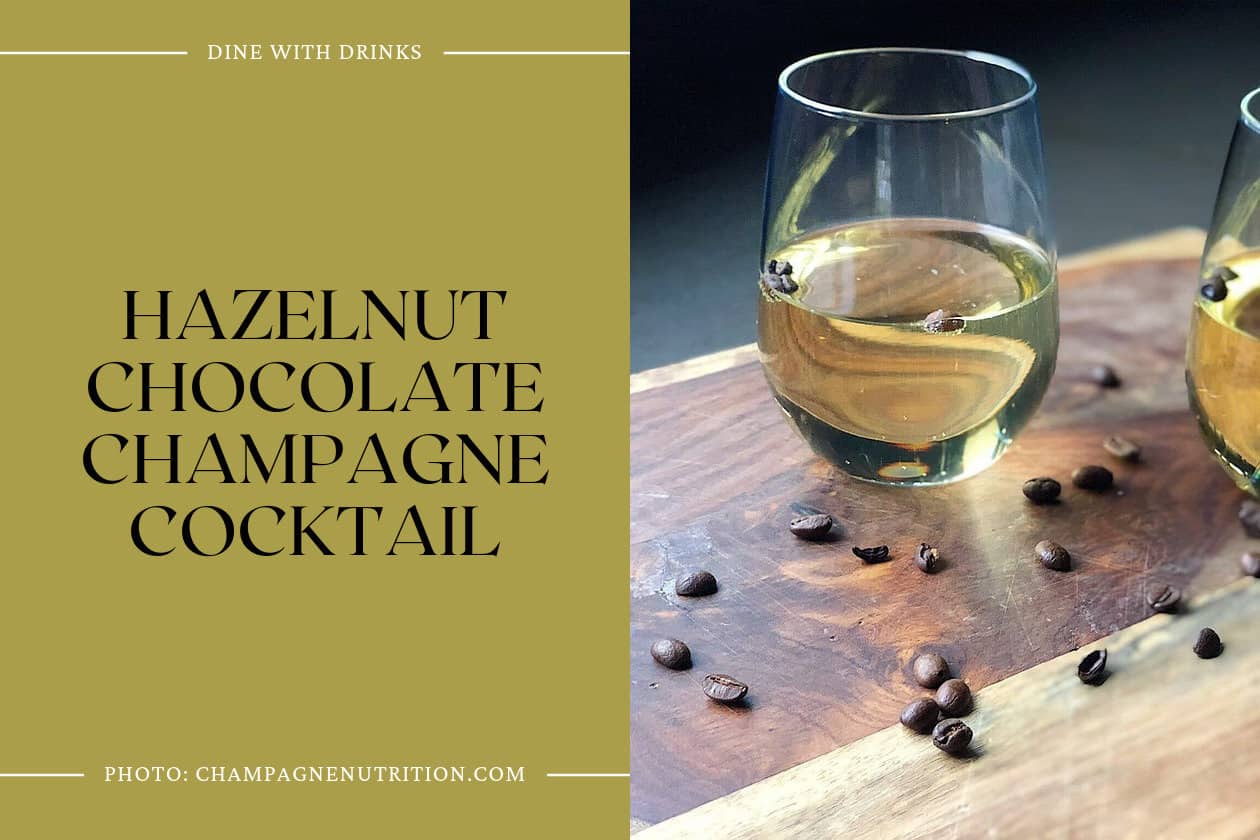 Hazelnut Chocolate Champagne Cocktail