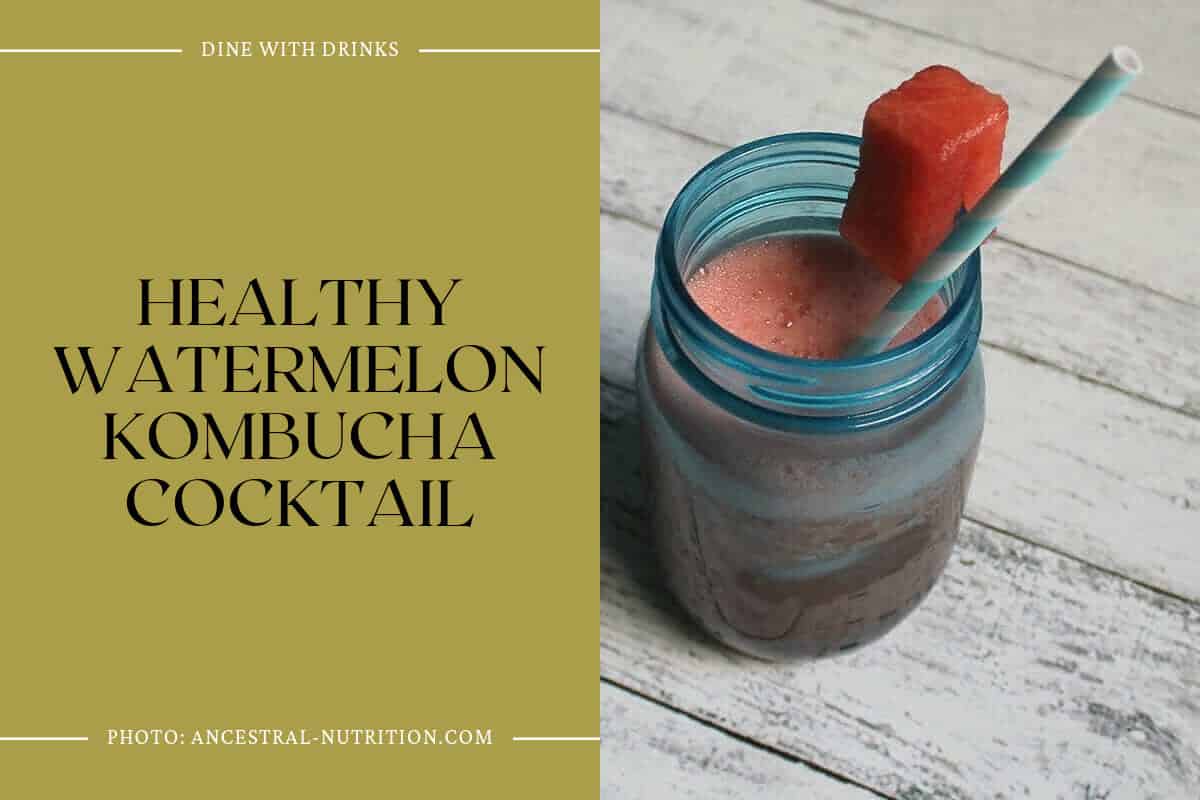 Healthy Watermelon Kombucha Cocktail