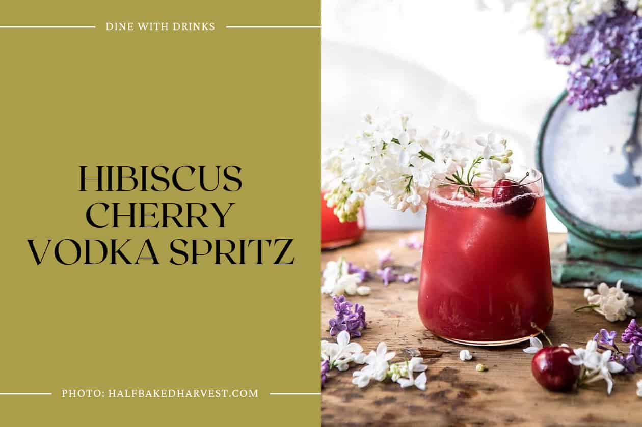 Hibiscus Cherry Vodka Spritz