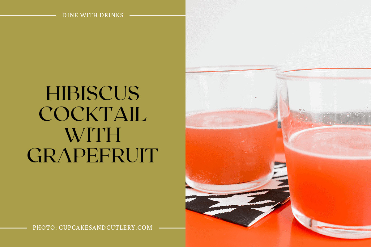 Hibiscus Cocktail With Grapefruit
