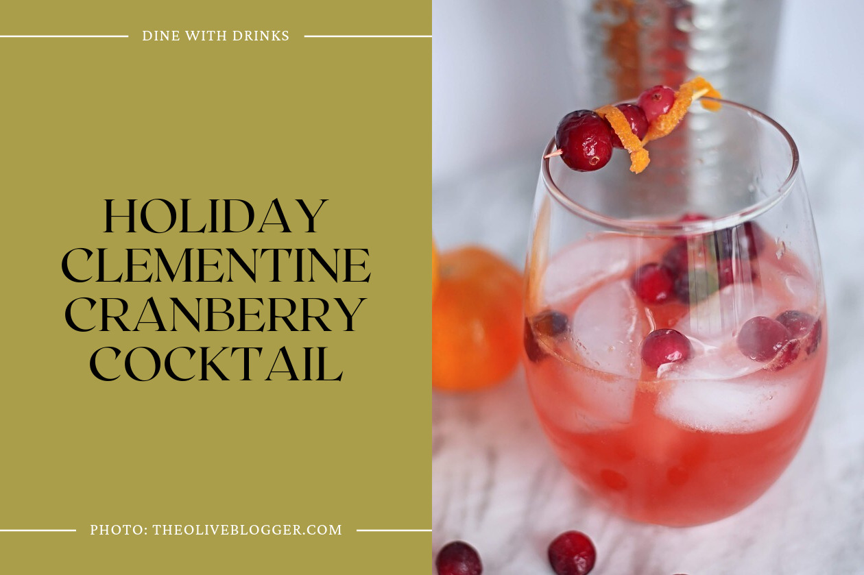 Holiday Clementine Cranberry Cocktail