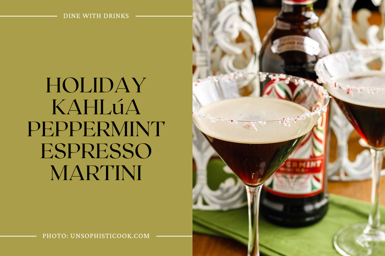 Holiday Kahlúa Peppermint Espresso Martini