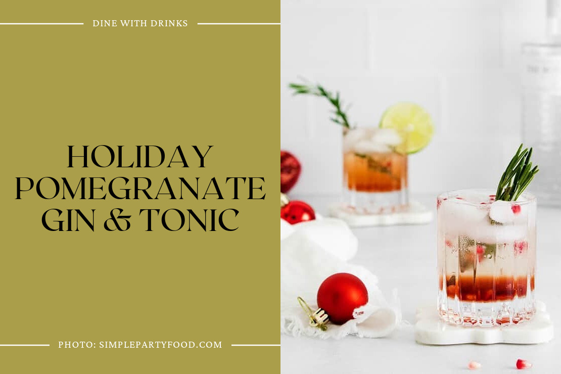 Holiday Pomegranate Gin & Tonic