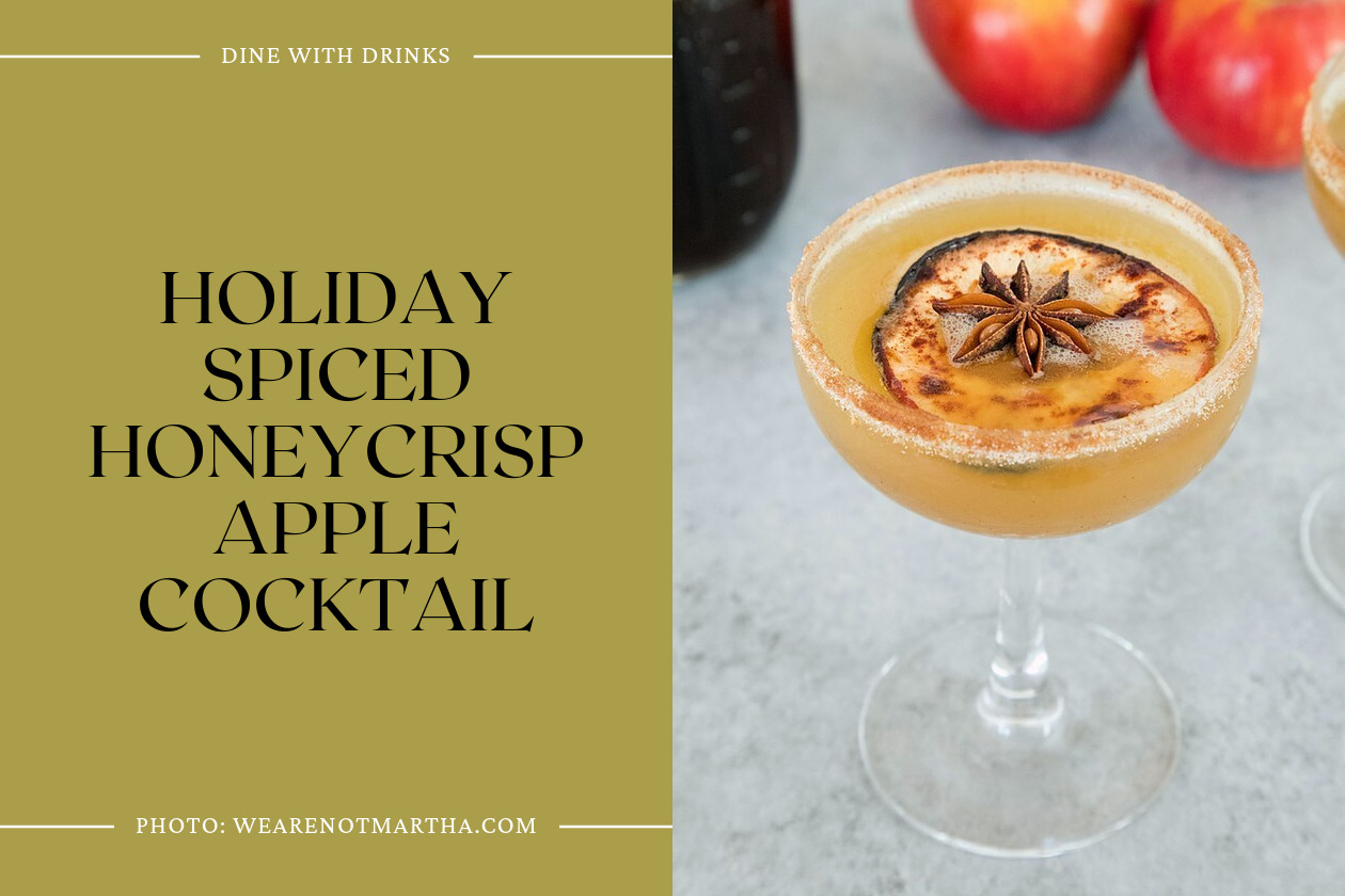 Holiday Spiced Honeycrisp Apple Cocktail