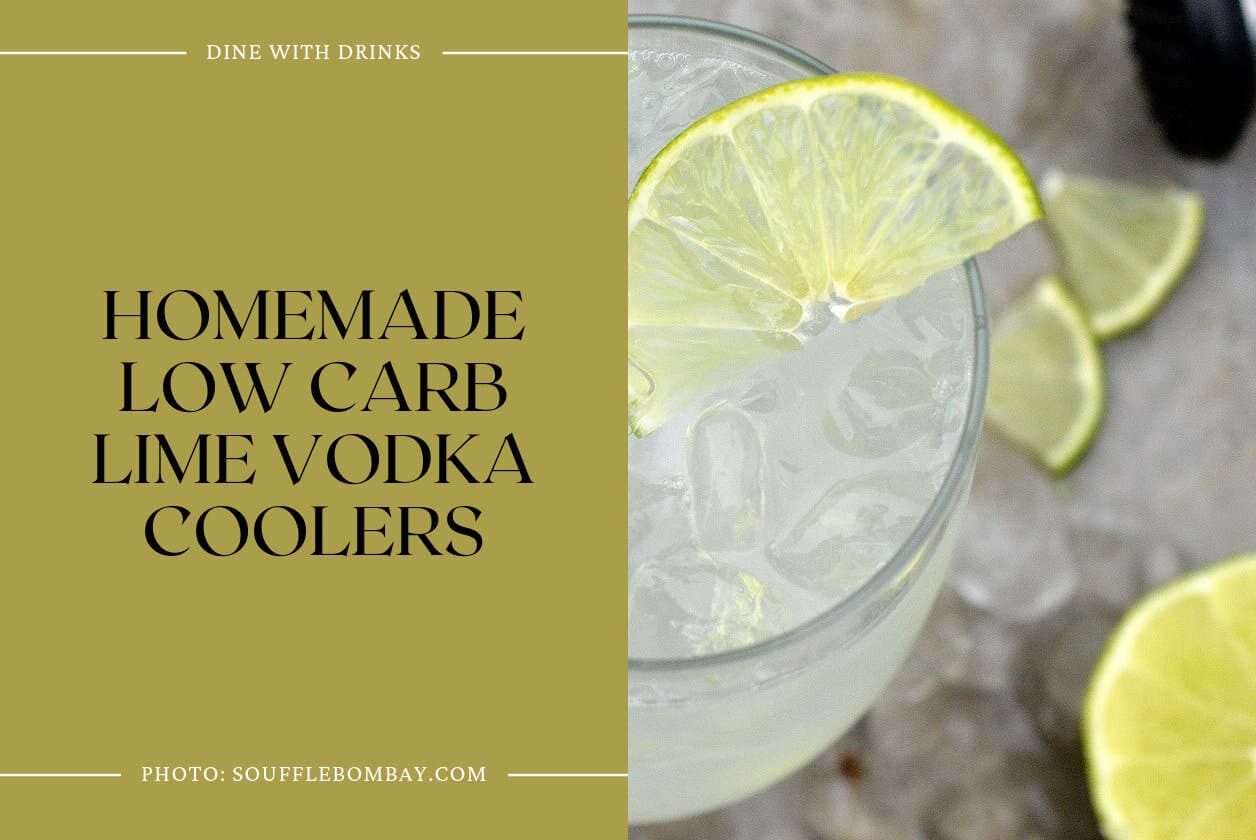 Homemade Low Carb Lime Vodka Coolers