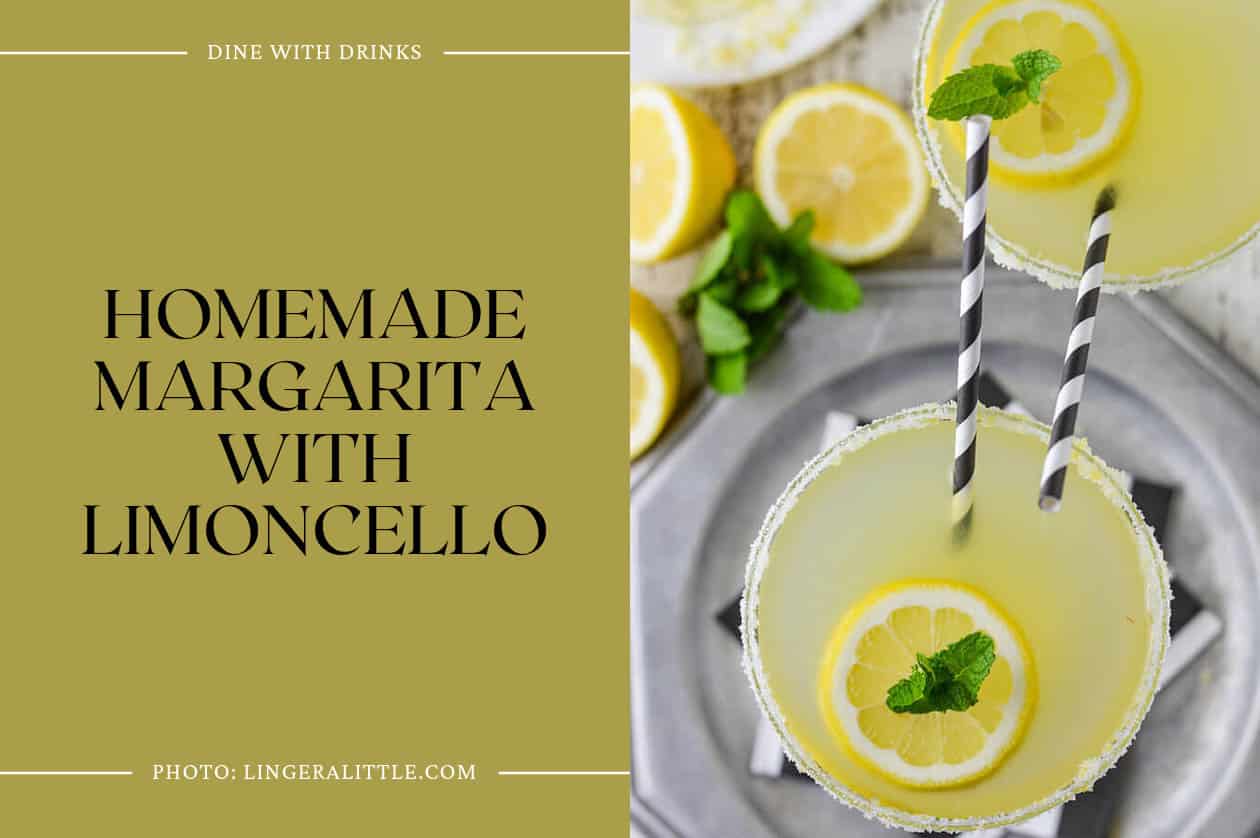 Homemade Margarita With Limoncello