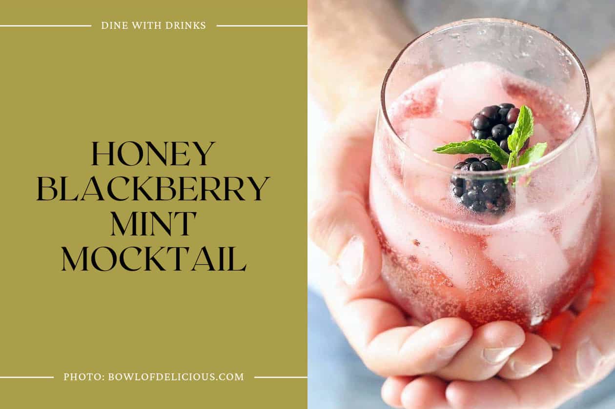 Honey Blackberry Mint Mocktail