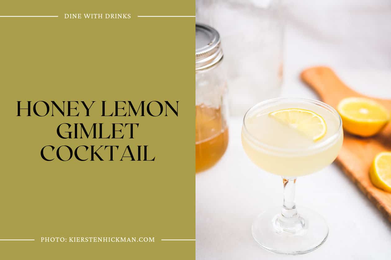 Honey Lemon Gimlet Cocktail