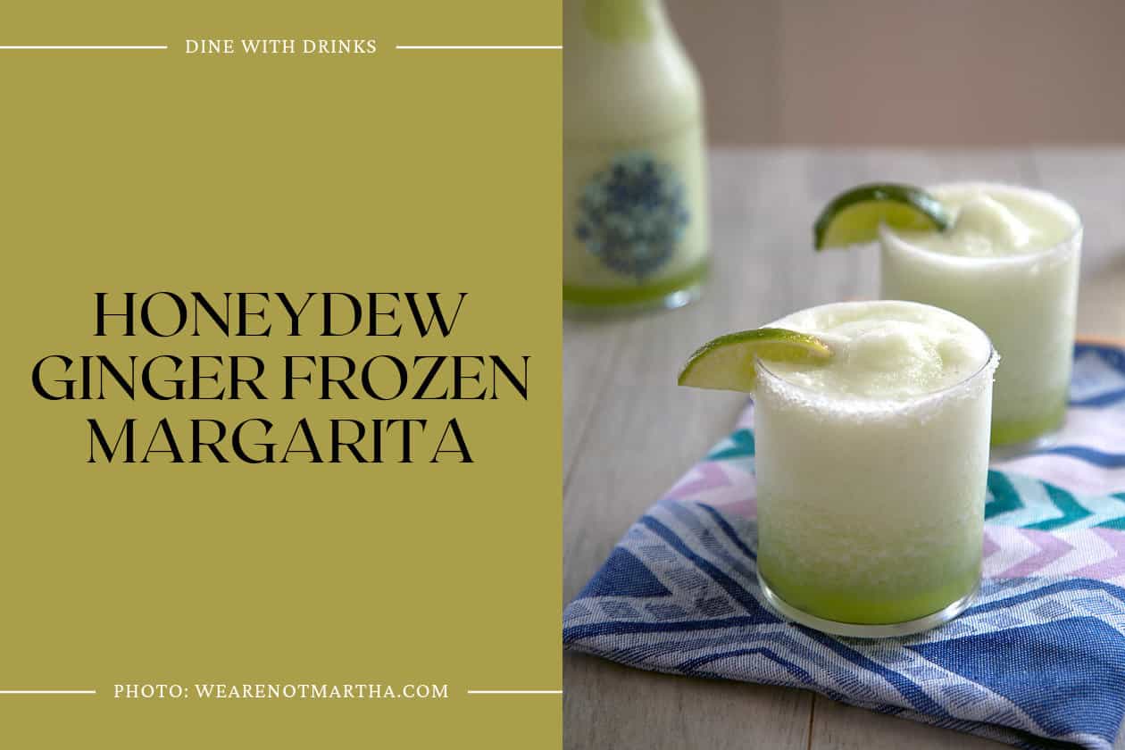 Honeydew Ginger Frozen Margarita