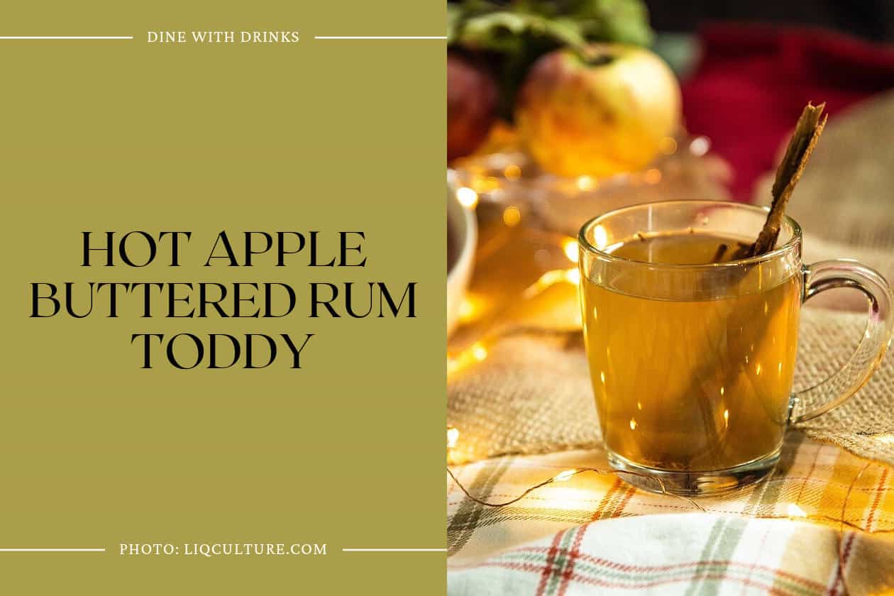 Hot Apple Buttered Rum Toddy