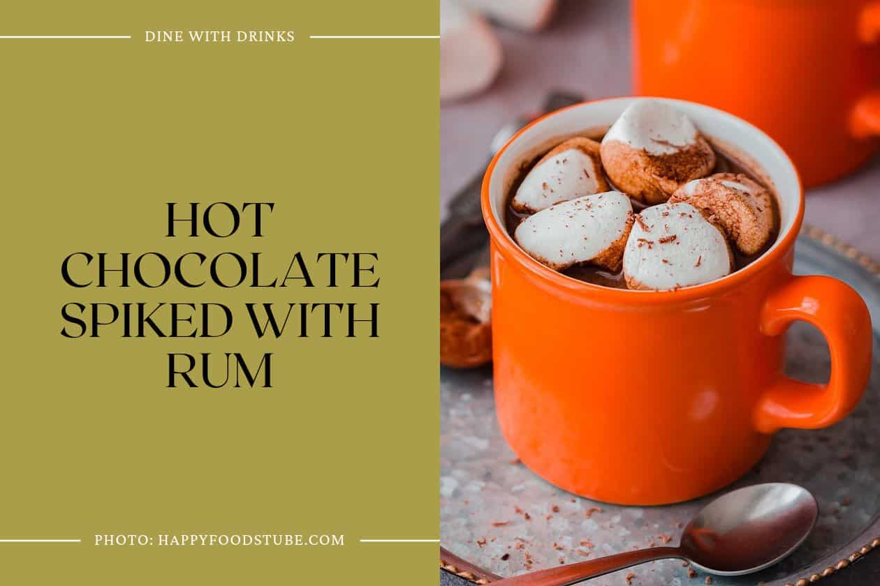 Hot Chocolate Spiked With Rum