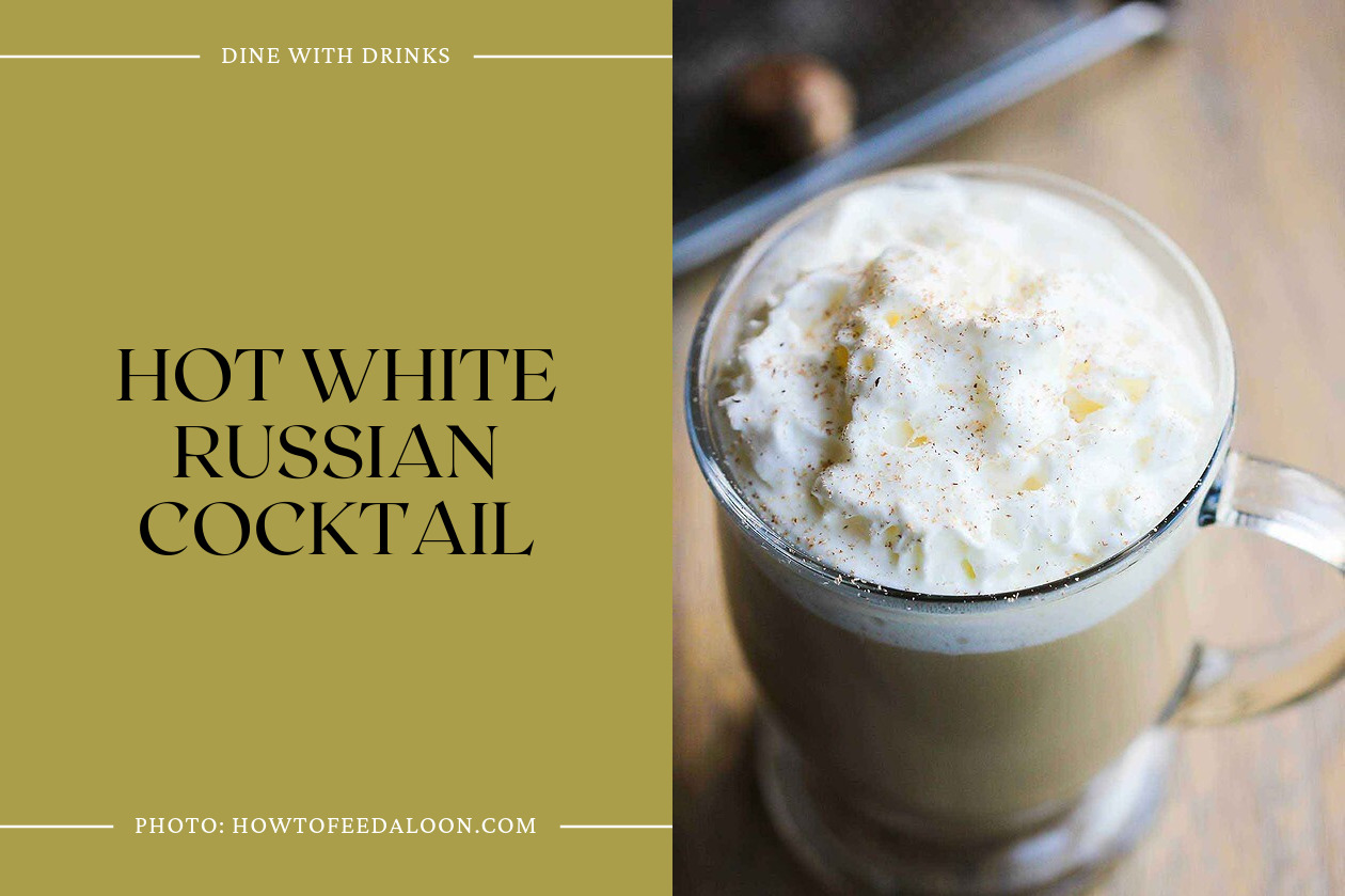 Hot White Russian Cocktail