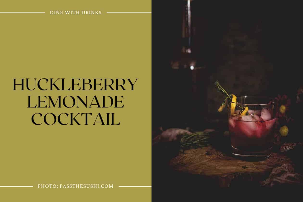 Huckleberry Lemonade Cocktail
