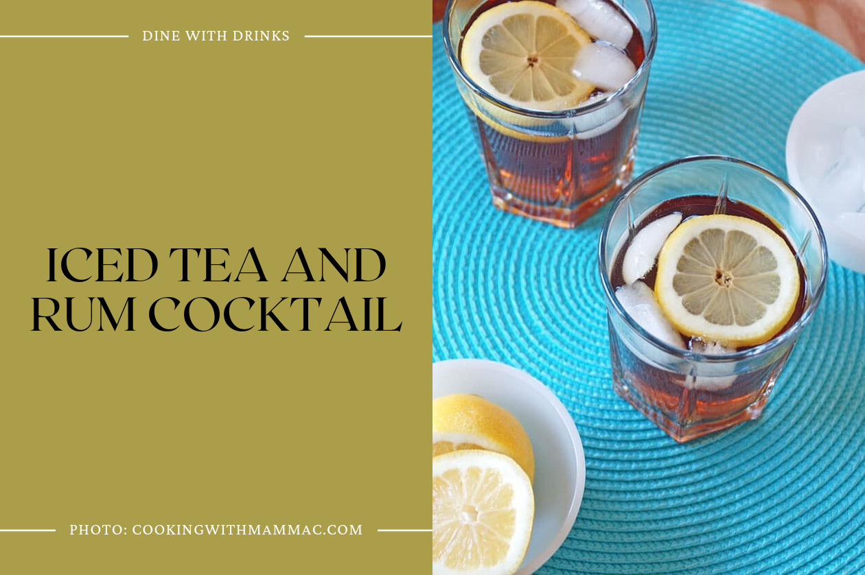 Iced Tea And Rum Cocktail