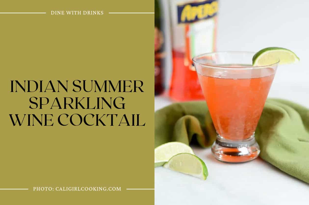 Indian Summer Sparkling Wine Cocktail