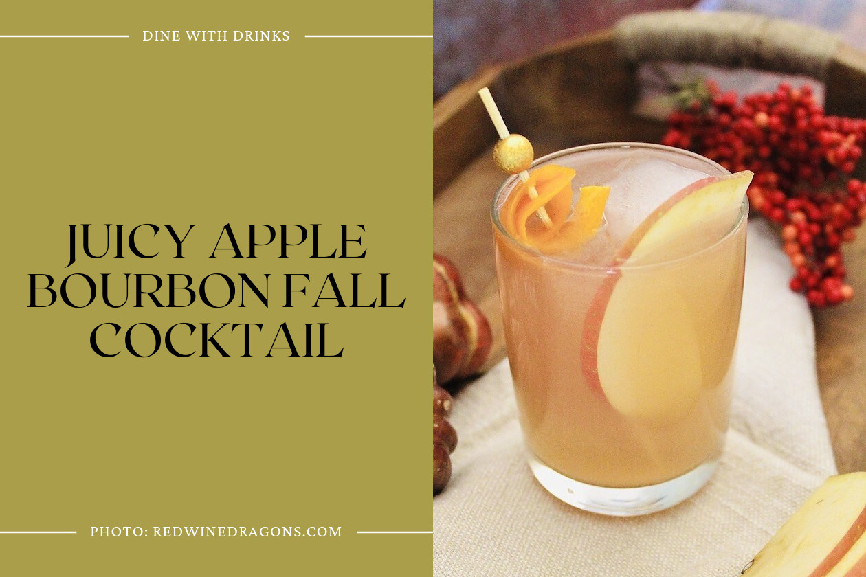 Juicy Apple Bourbon Fall Cocktail