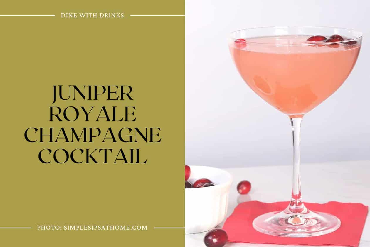 Juniper Royale Champagne Cocktail
