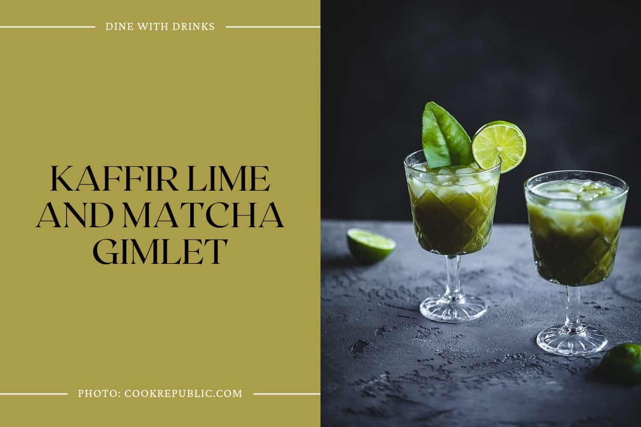 Kaffir Lime And Matcha Gimlet
