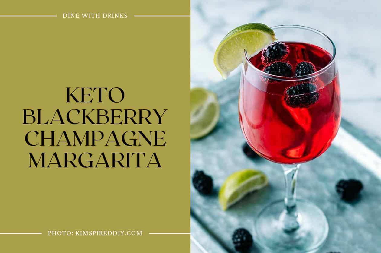 Keto Blackberry Champagne Margarita