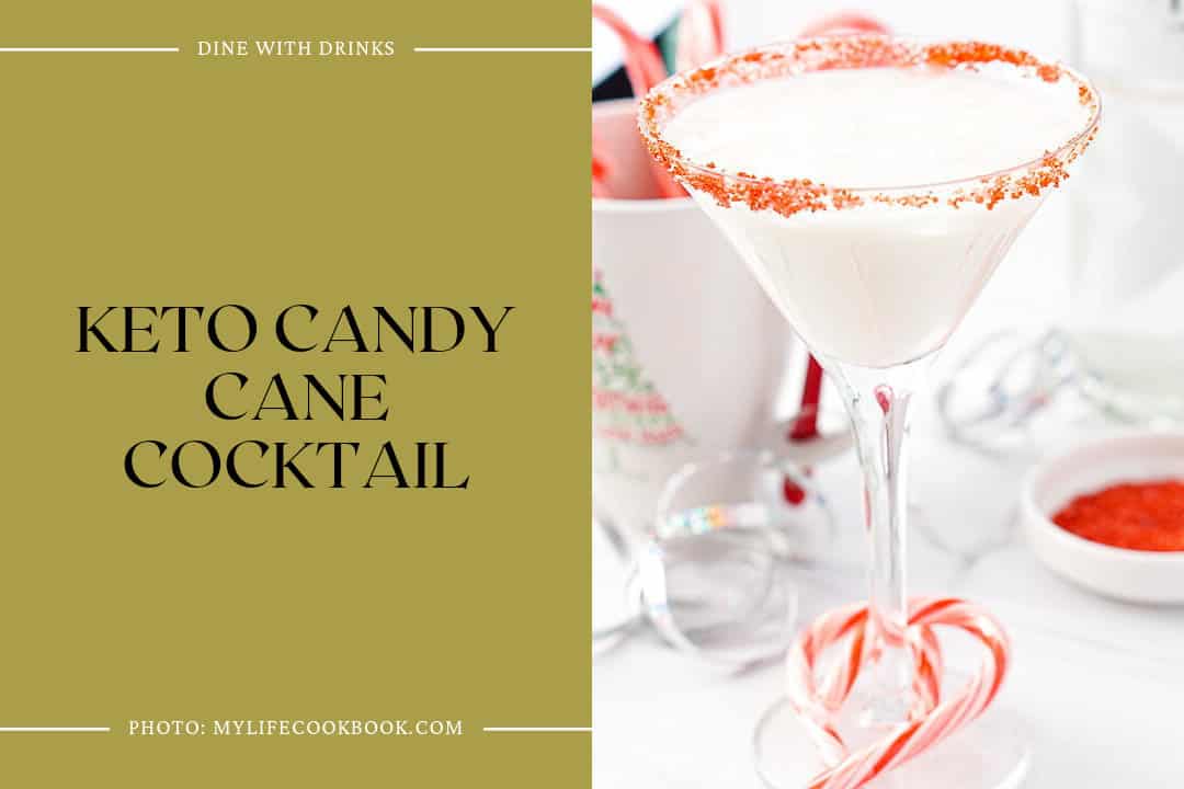 Keto Candy Cane Cocktail