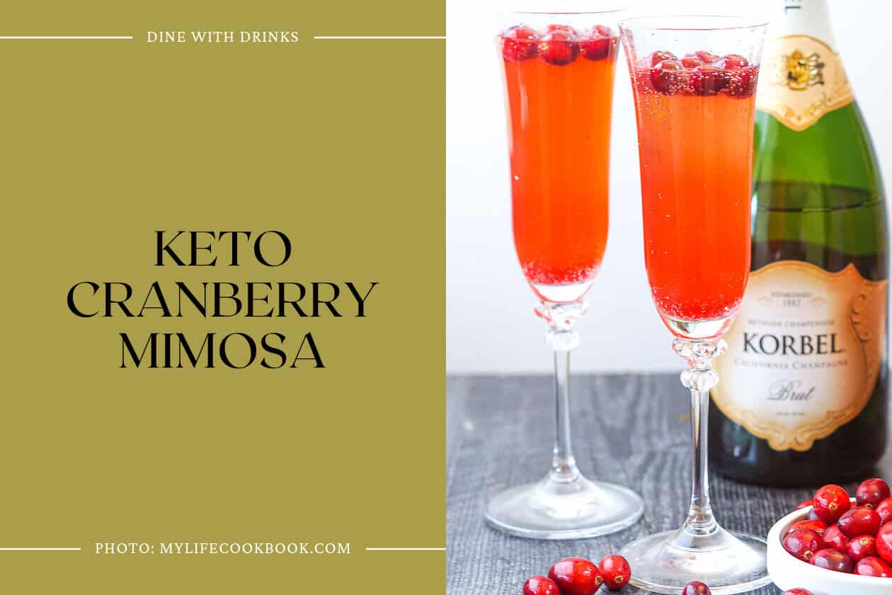 Keto Cranberry Mimosa