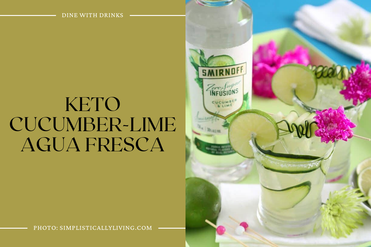 Keto Cucumber-Lime Agua Fresca