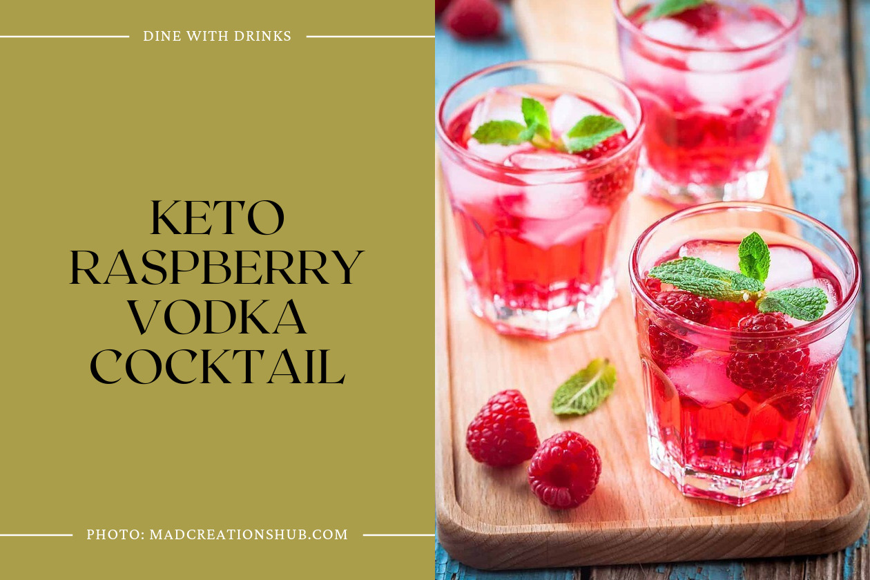 Keto Raspberry Vodka Cocktail