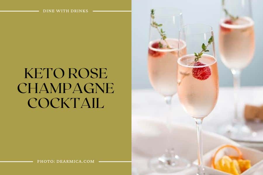 Keto Rose Champagne Cocktail
