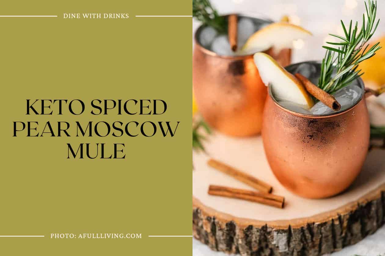 Keto Spiced Pear Moscow Mule