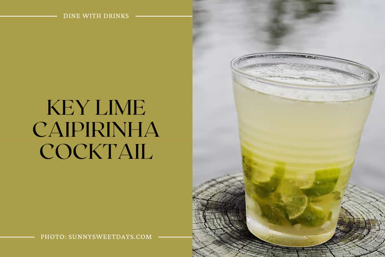 Key Lime Caipirinha Cocktail