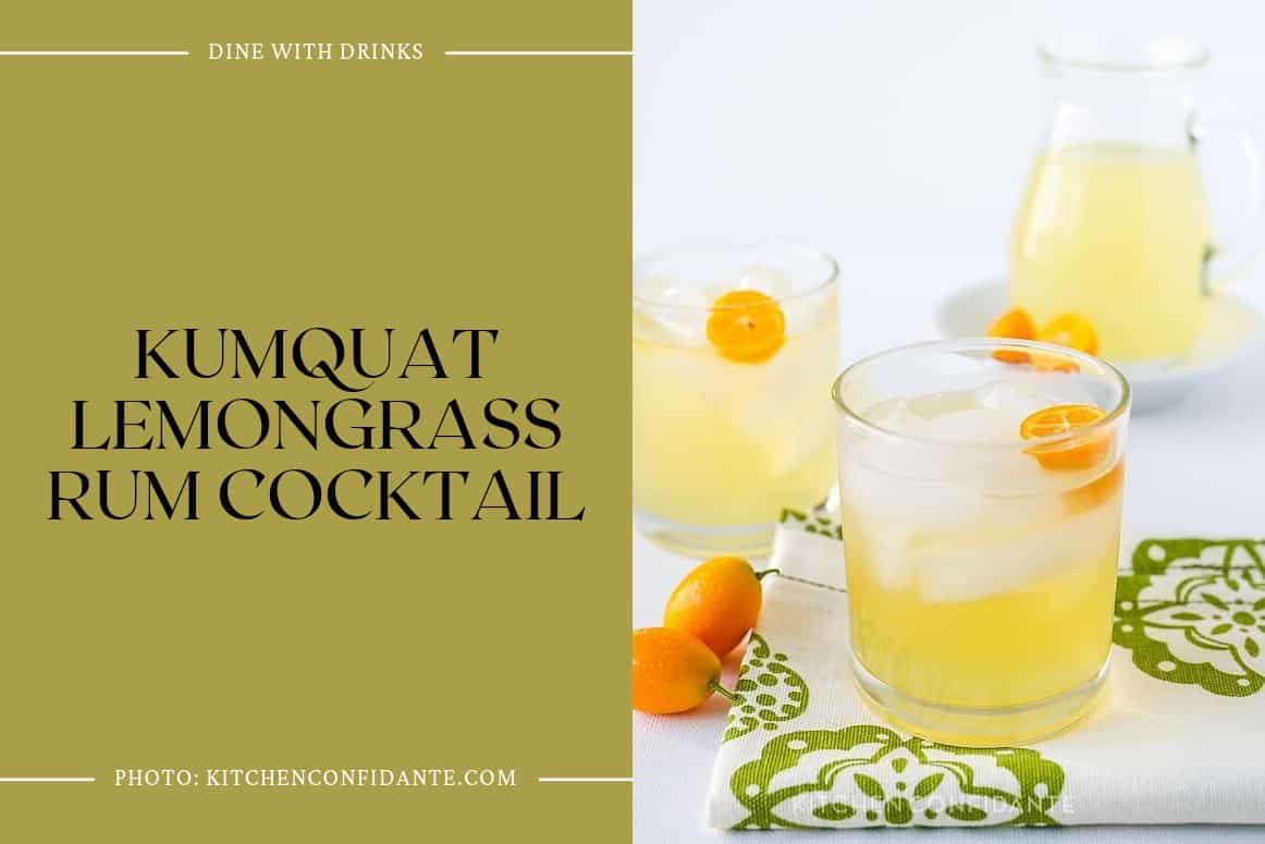 Kumquat Lemongrass Rum Cocktail