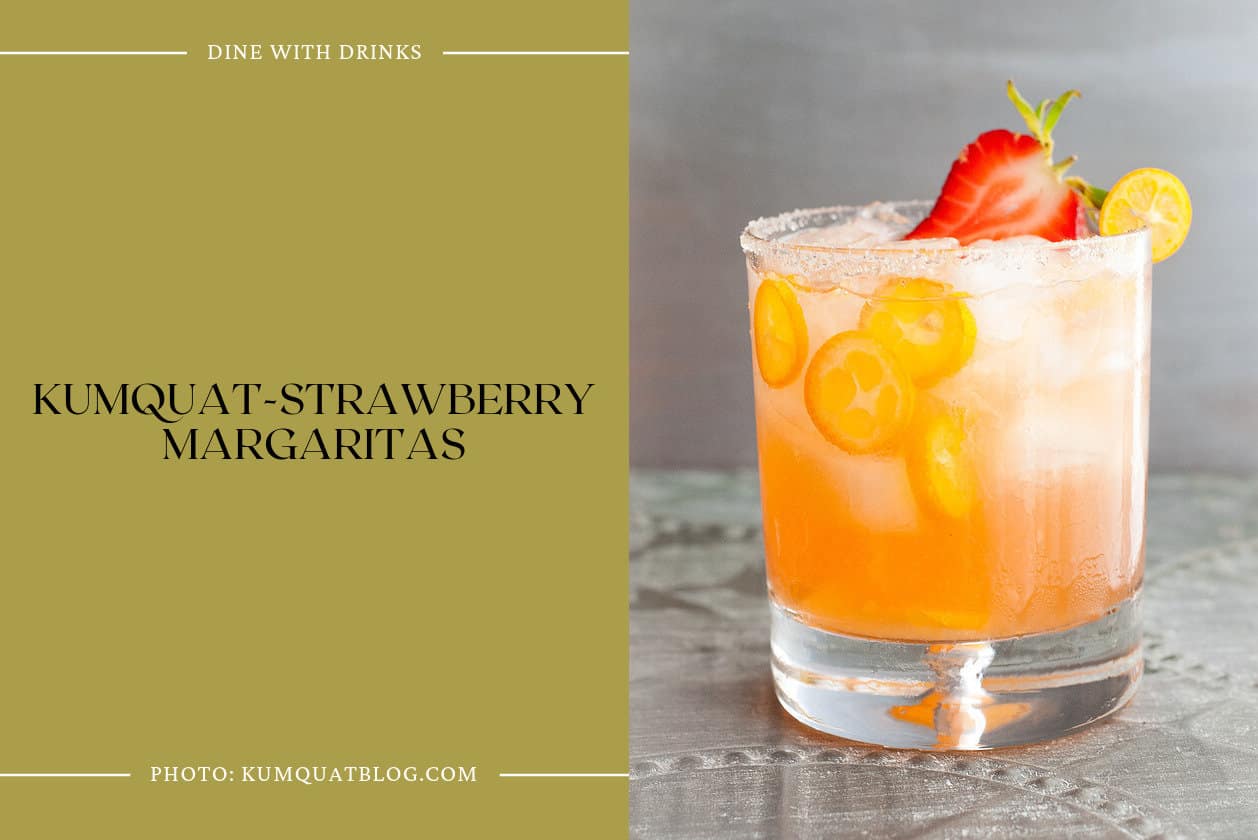 Kumquat-Strawberry Margaritas