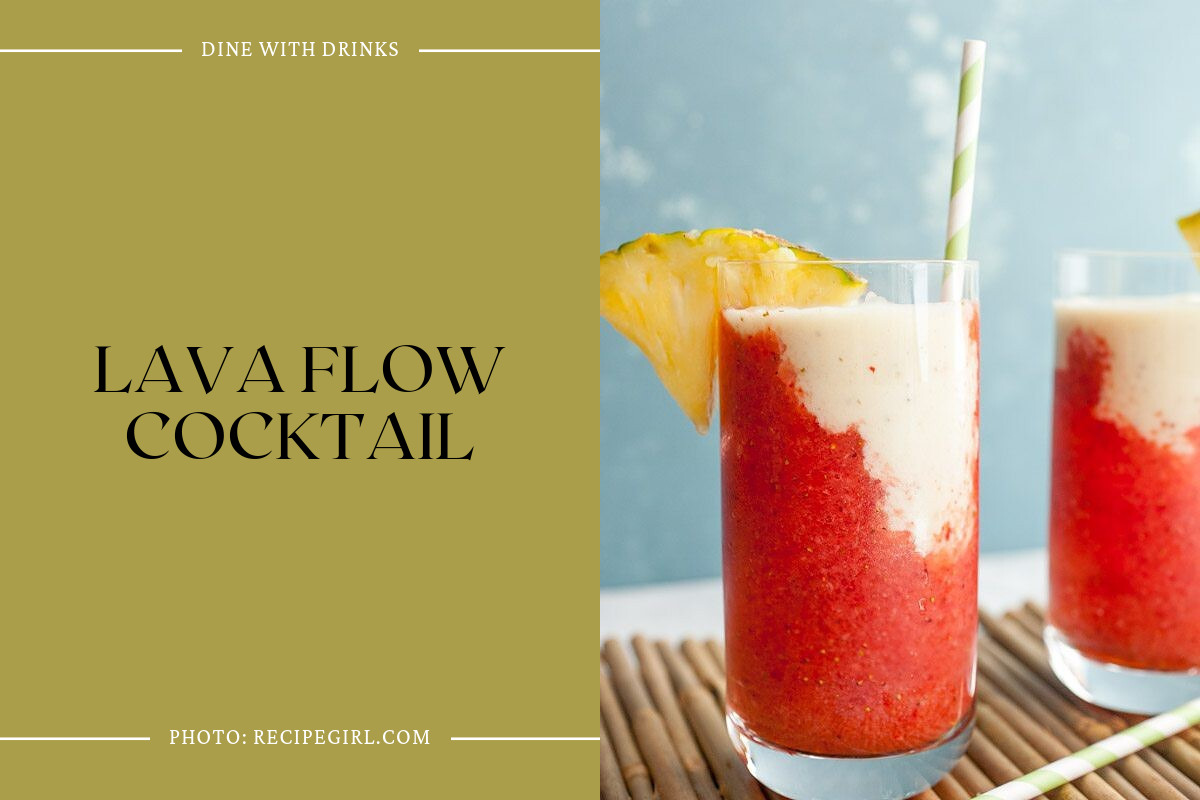 Lava Flow Cocktail