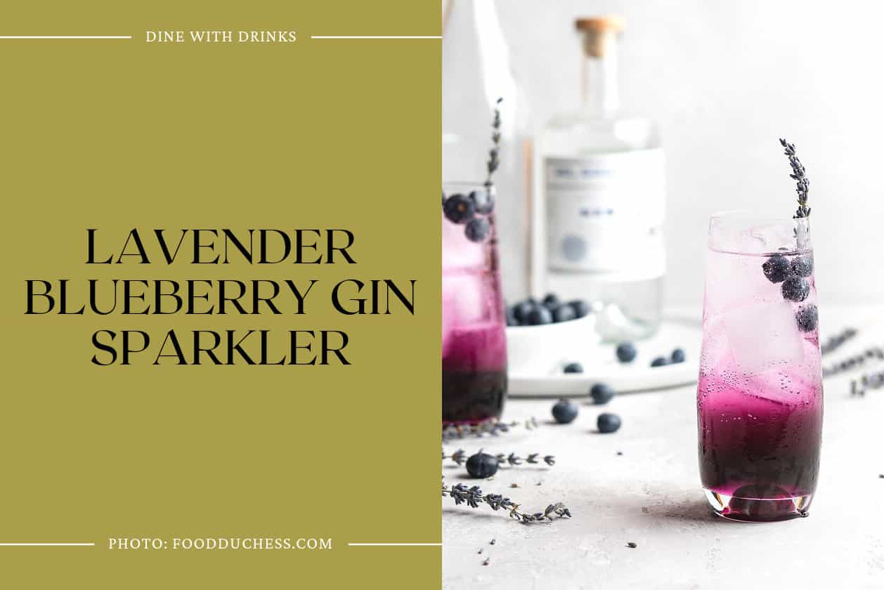 Lavender Blueberry Gin Sparkler