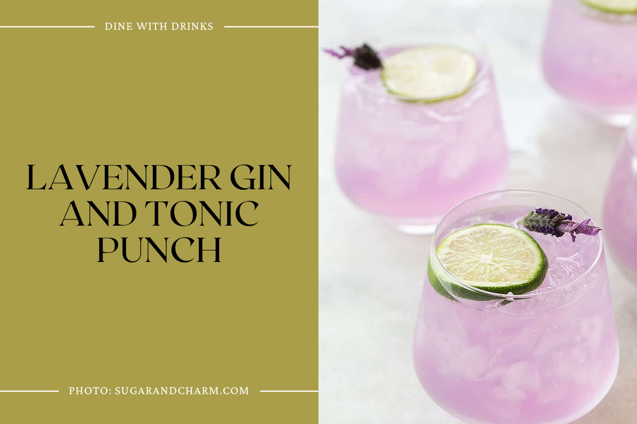 Lavender Gin And Tonic Punch