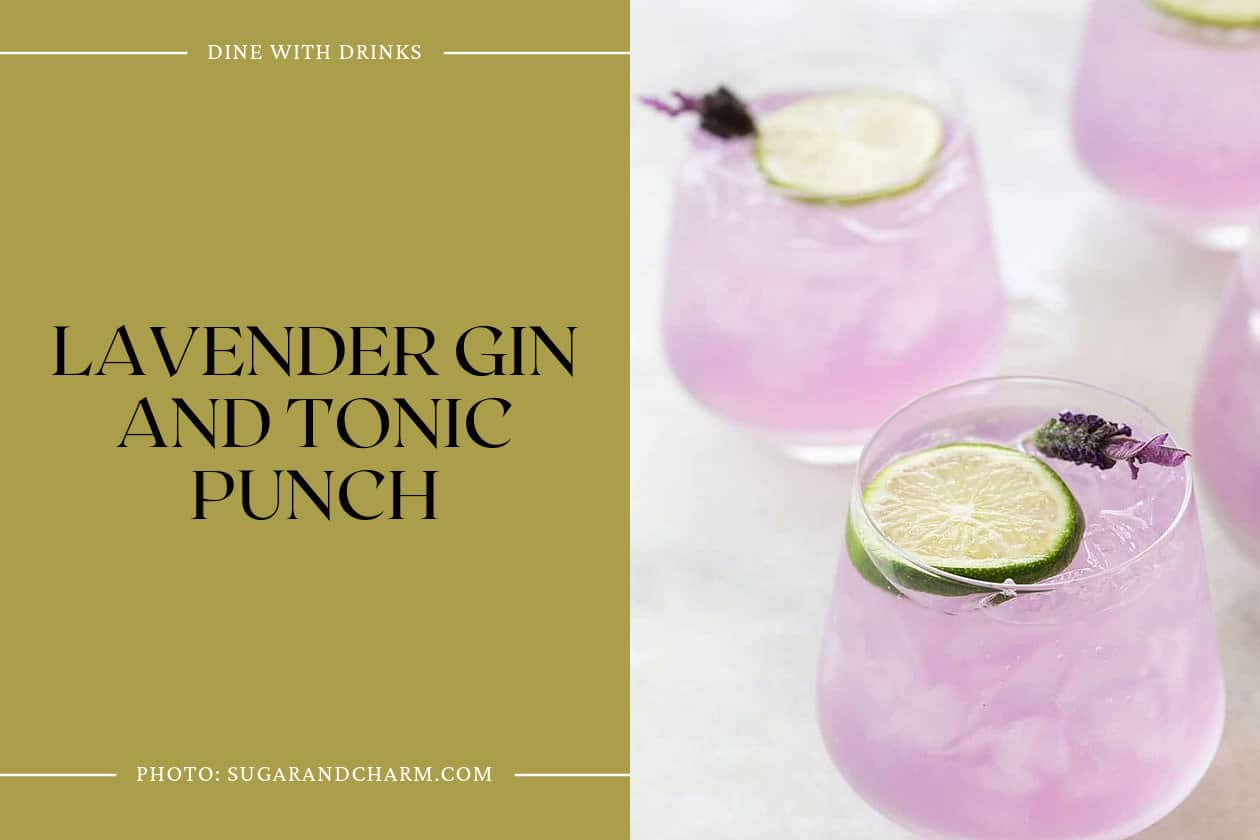 Lavender Gin And Tonic Punch