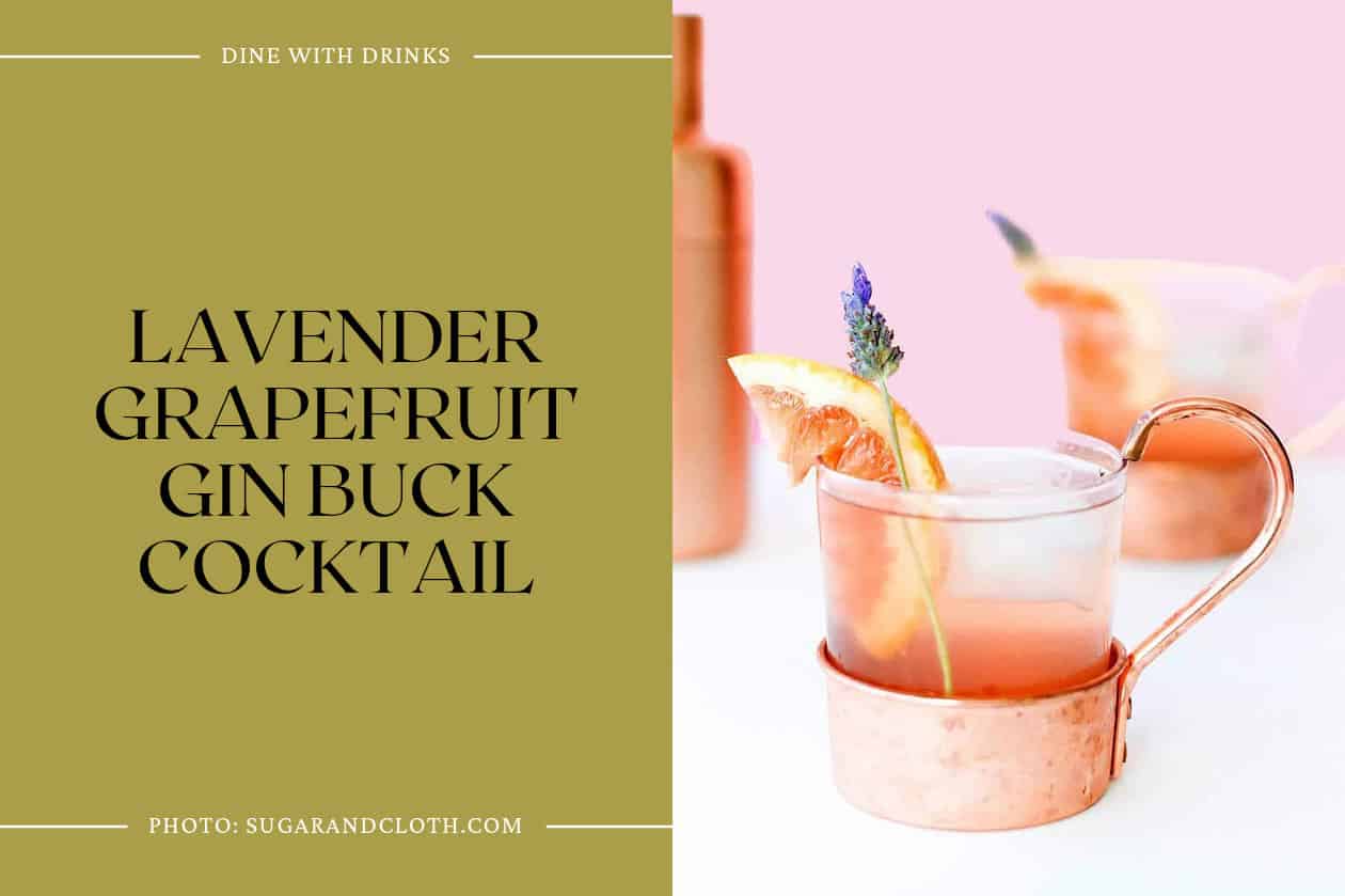 Lavender Grapefruit Gin Buck Cocktail