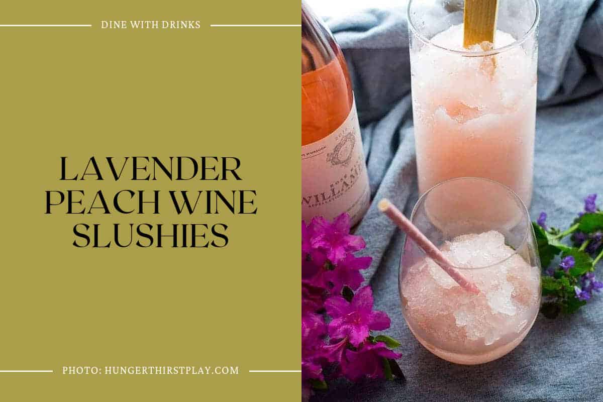 Lavender Peach Wine Slushies