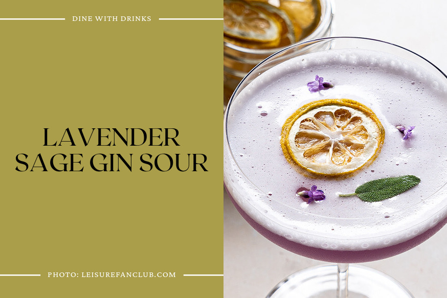 Lavender Sage Gin Sour