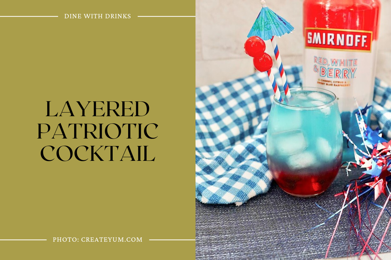 Layered Patriotic Cocktail
