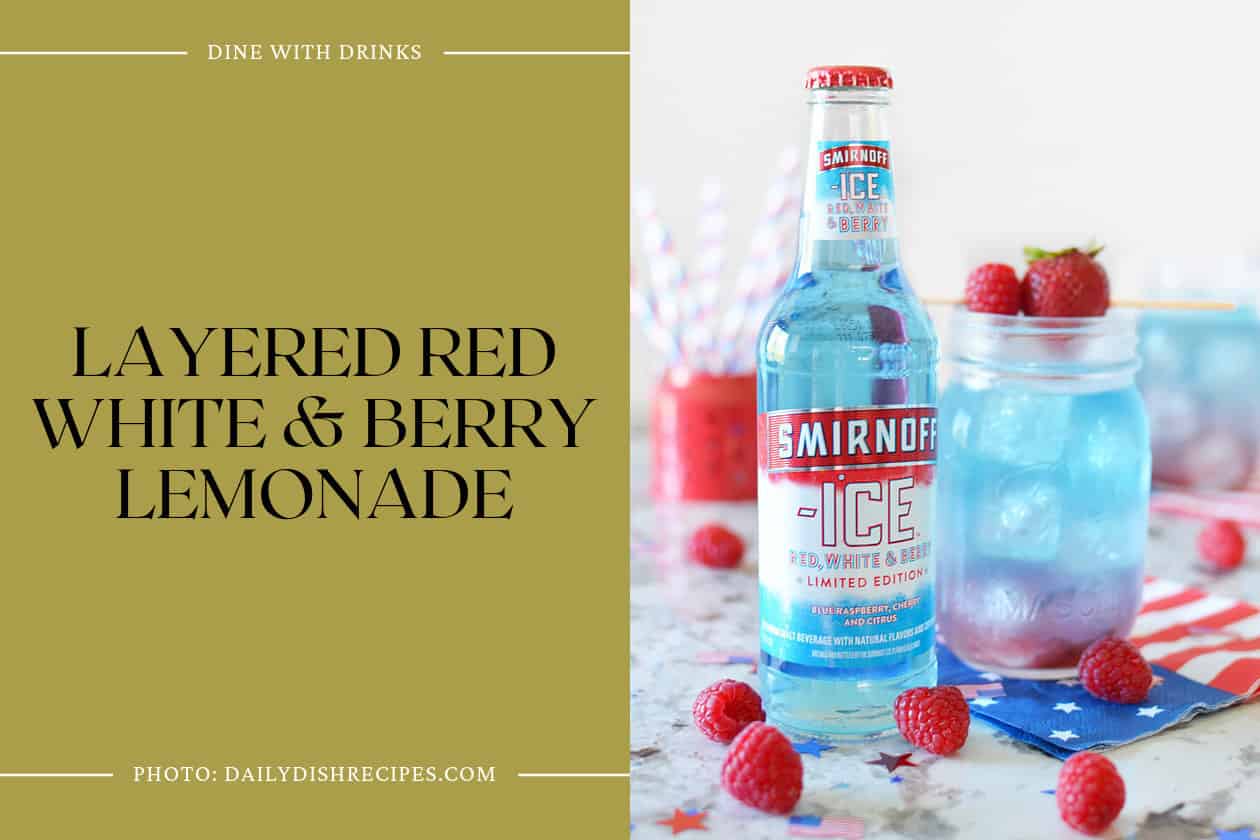 Layered Red White & Berry Lemonade