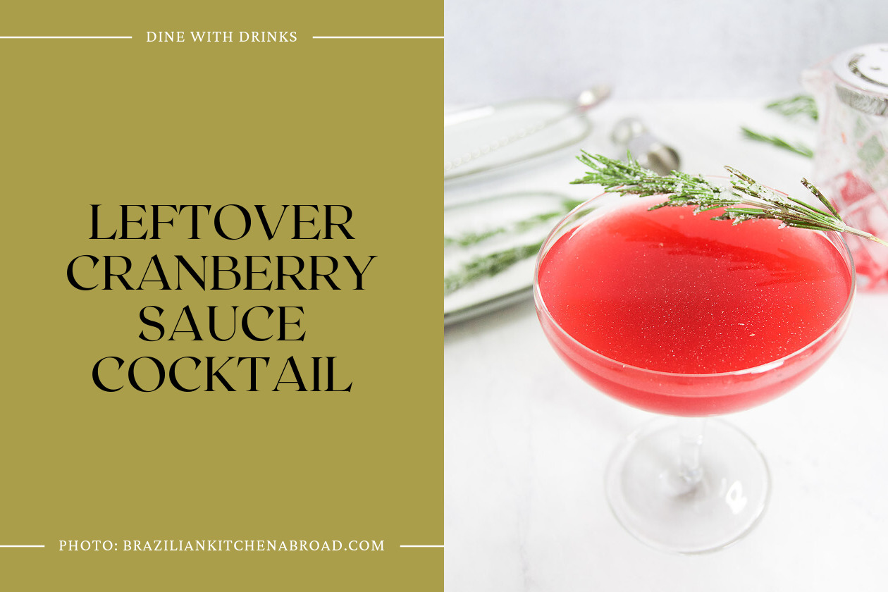 Leftover Cranberry Sauce Cocktail