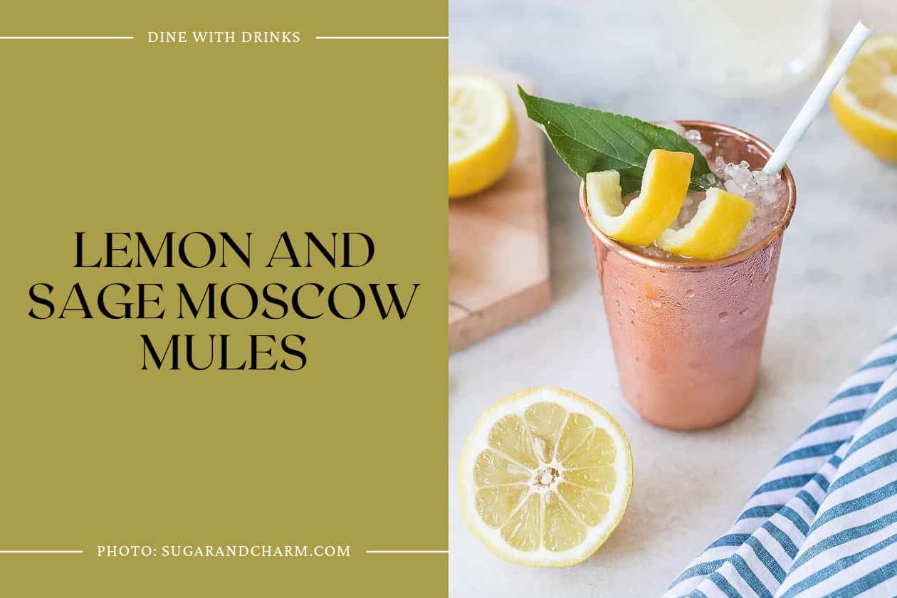 Lemon And Sage Moscow Mules