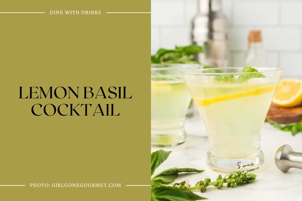 Lemon Basil Cocktail