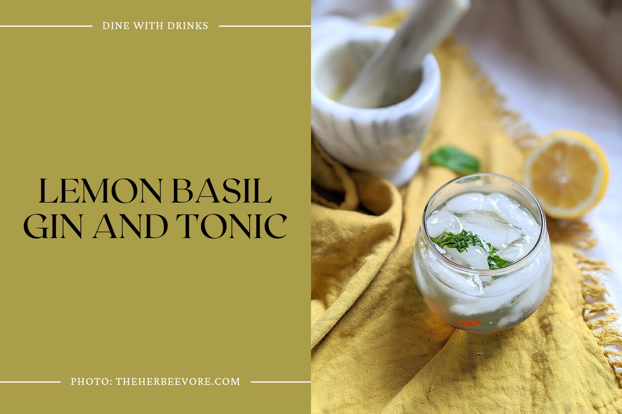Lemon Basil Gin And Tonic