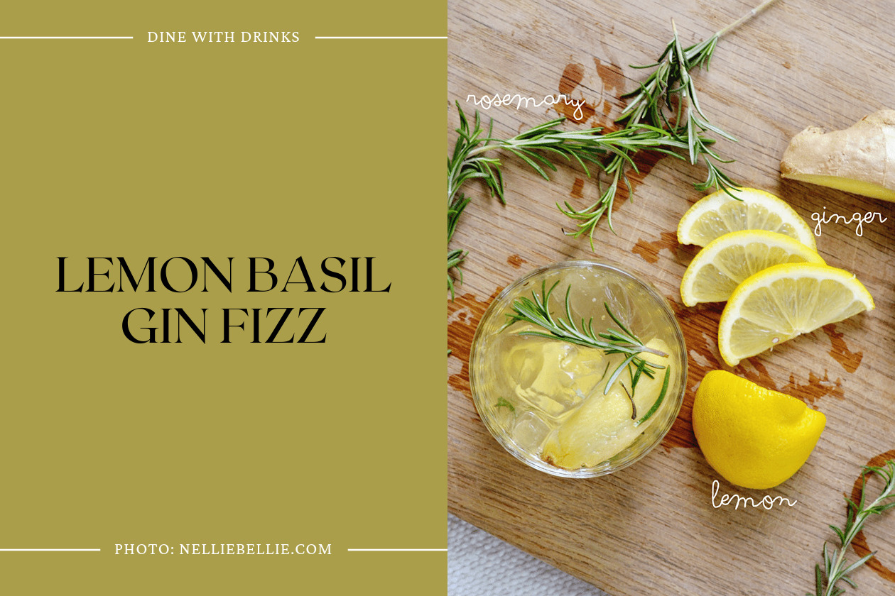Lemon Basil Gin Fizz