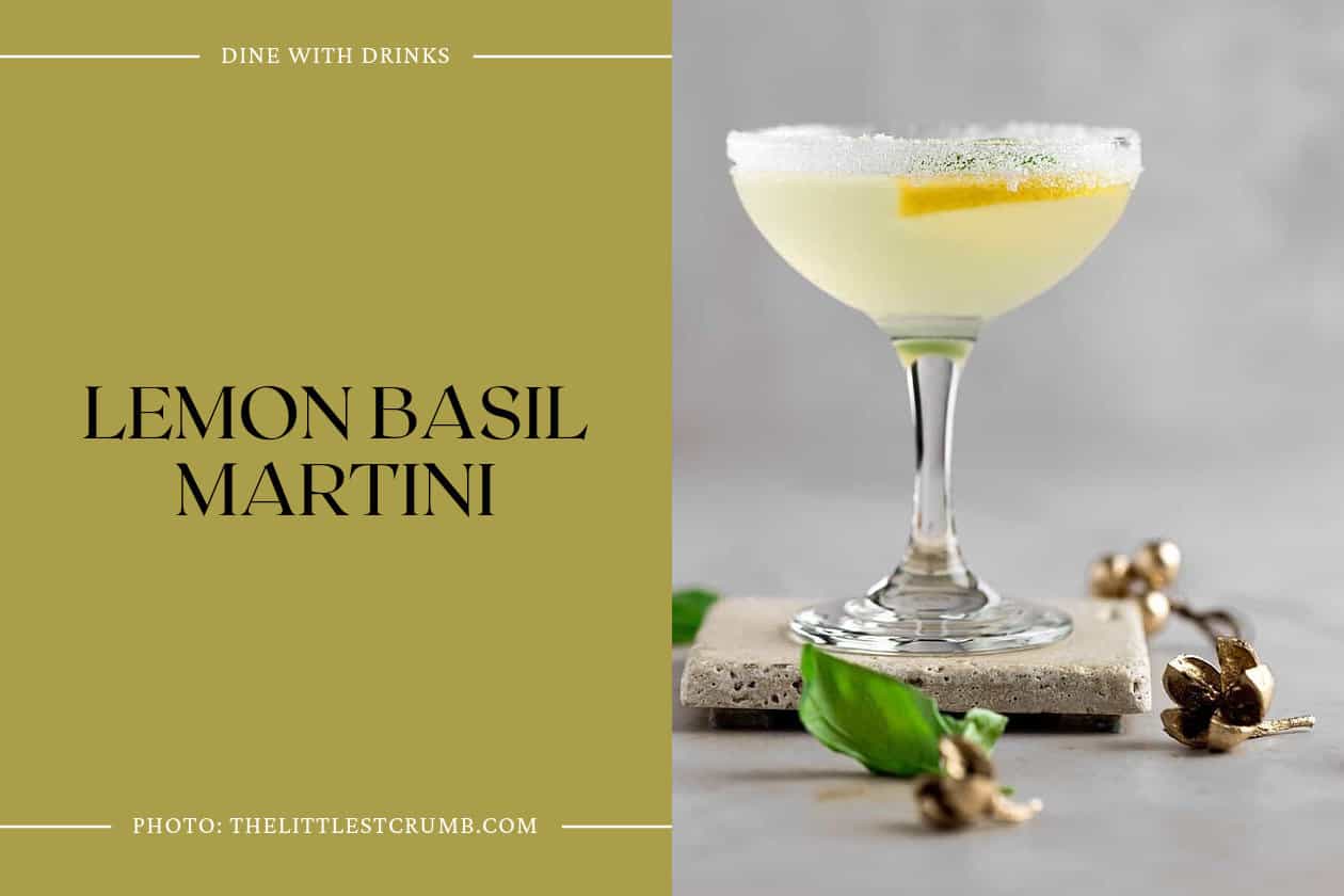 Lemon Basil Martini
