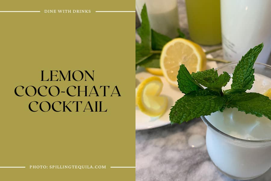 Lemon Coco-Chata Cocktail